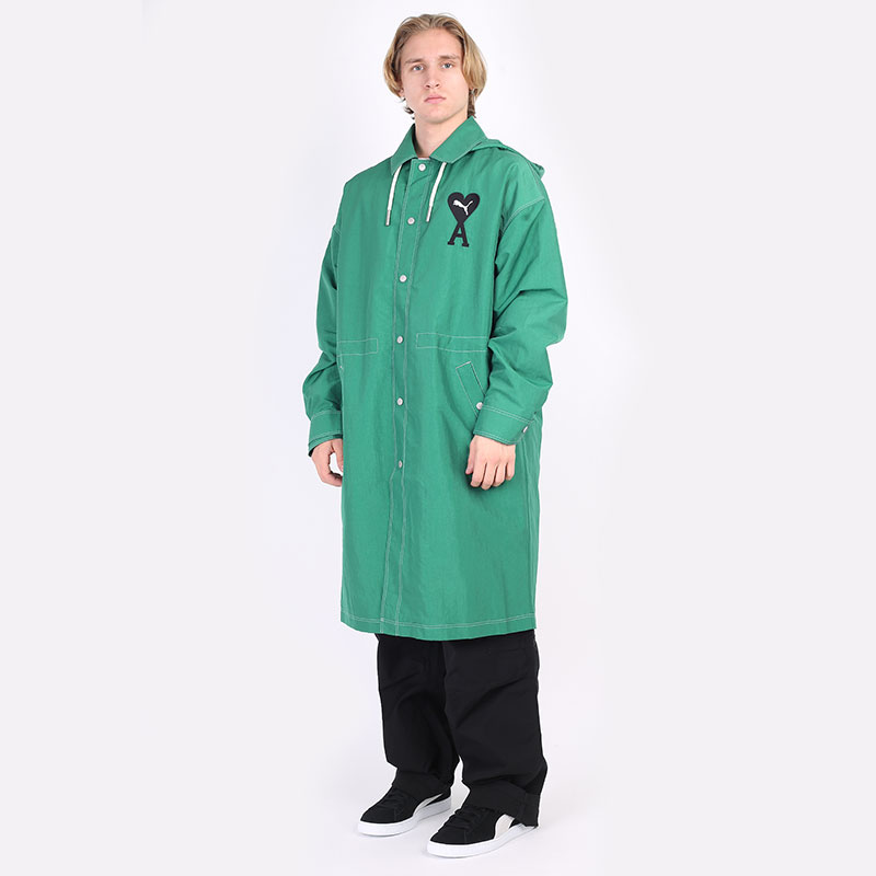 мужская зеленая куртка PUMA x AMI Lightweight Jacket 53406496 - цена, описание, фото 3